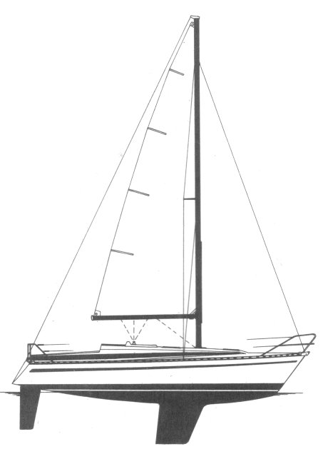 Bavaria 960 sailboat under sail