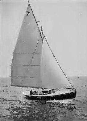 Belfast lough one design class iii sailboat under sail
