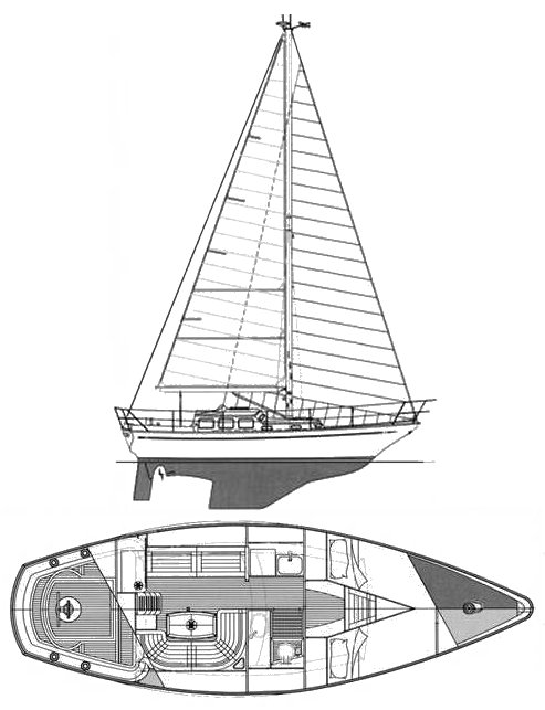 Belliure 30 sailboat under sail