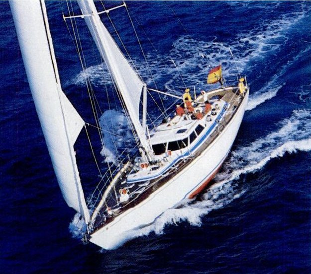 Belliure 41 ibold sailboat under sail