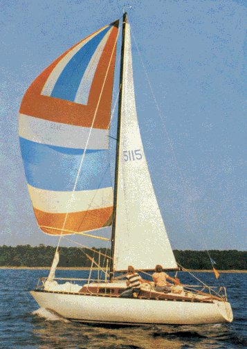 Bellona 23 sailboat under sail