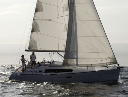 Beneteau 34 sailboat under sail