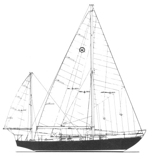 Bermuda 40 1 hinckley sailboat under sail