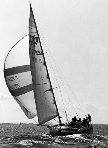 Bianca 111 sailboat under sail