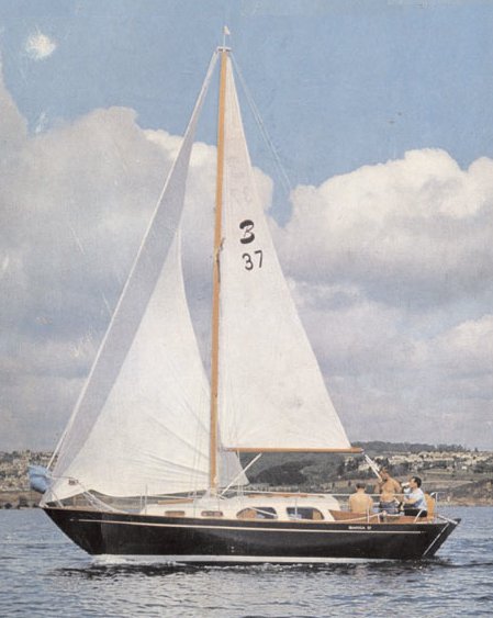 Bianca 27 sailboat under sail