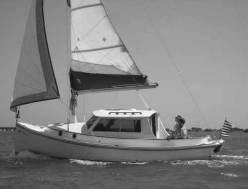 Bluejacket 23 ms sailboat under sail