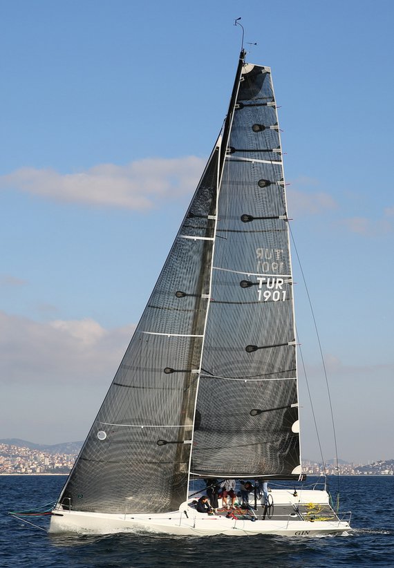 Bolt 37 sailboat under sail