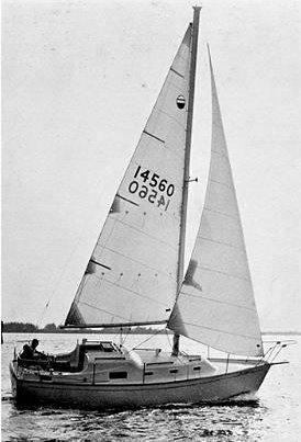 Bombay clipper 31 sailboat under sail