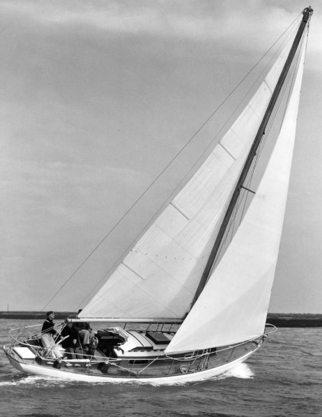 Bonito 35 sailboat under sail