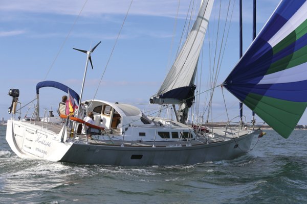 Boreal 52 sailboat under sail