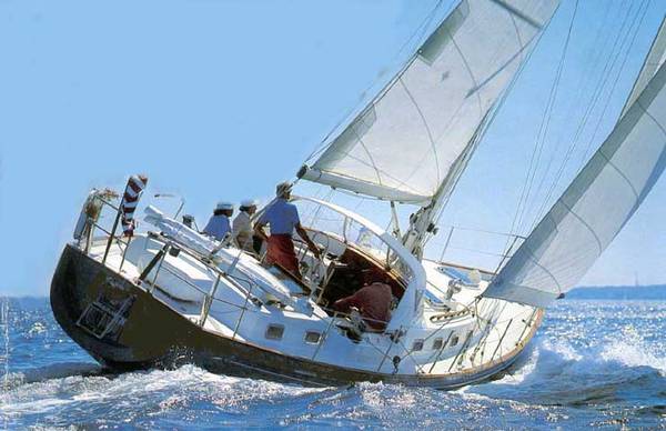 Brewer 44 sailboat under sail