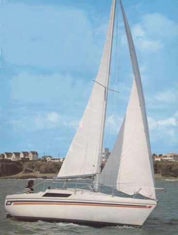 Brio jeanneau sailboat under sail