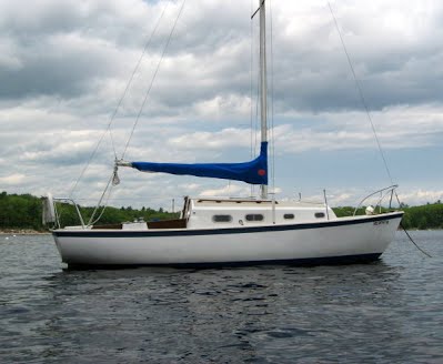 Bristol 26 sailboat under sail