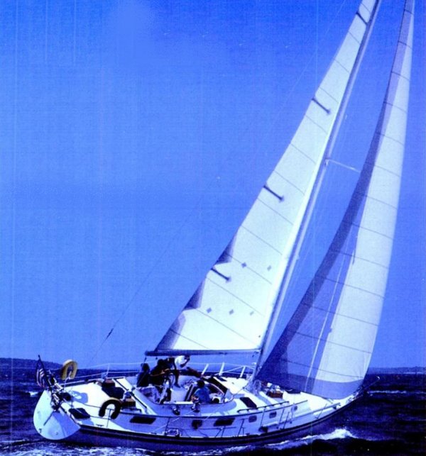 Bristol 41.1 sailboat under sail