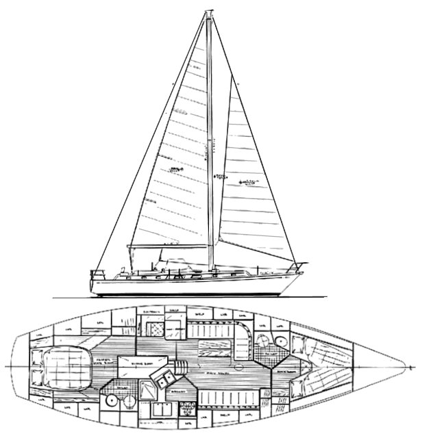 bristol 43.3 sailboatdata