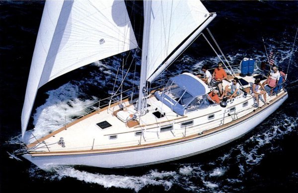 Bristol 45.5 cc sailboat under sail