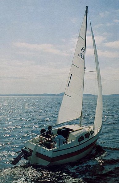 Buccaneer 210 sailboat under sail
