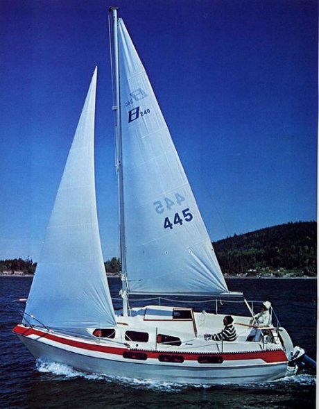 Buccaneer 240 sailboat under sail
