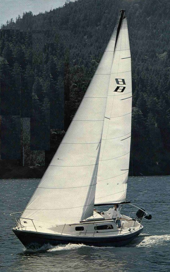 Buccaneer 250 sailboat under sail