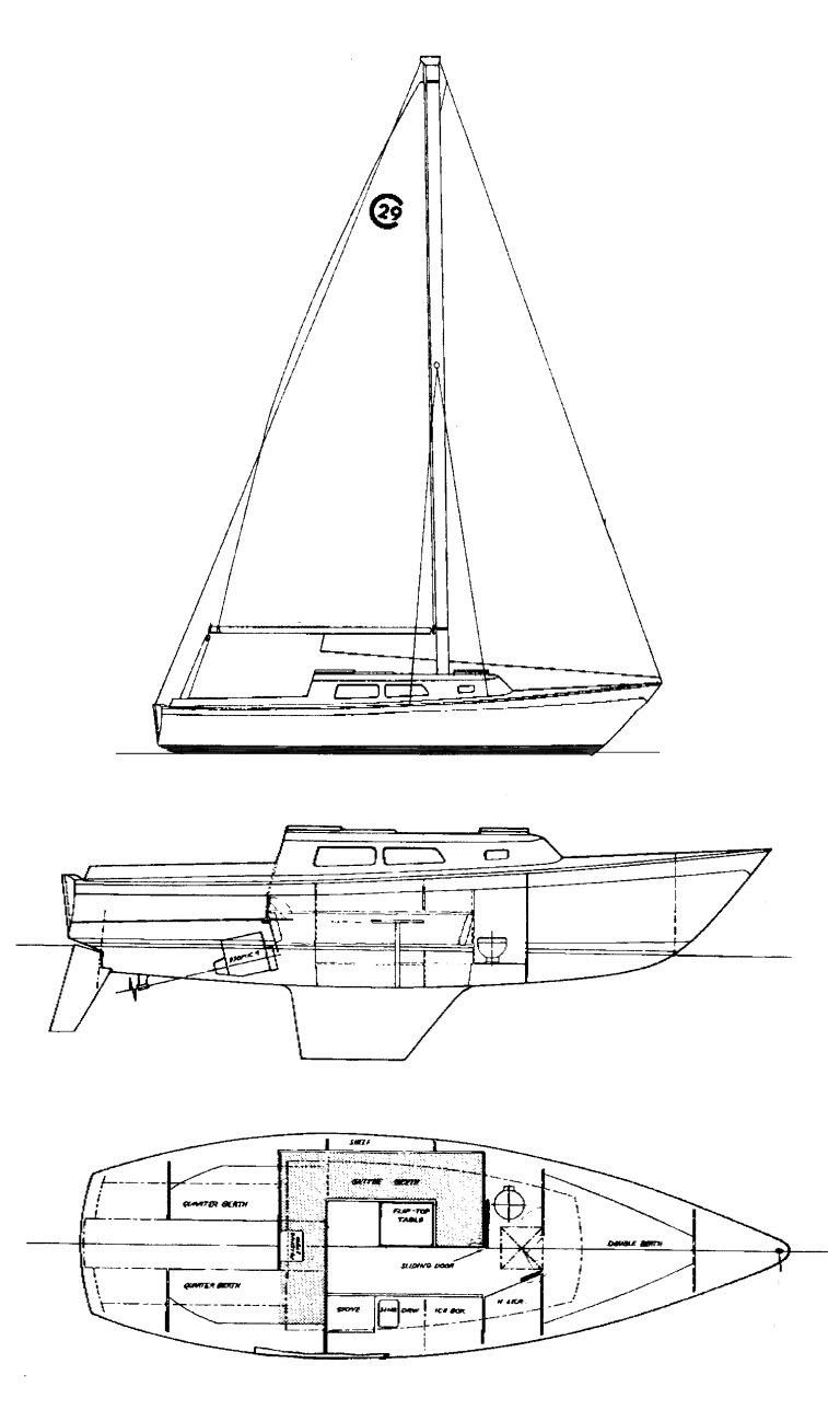1977 cal 29 sailboat