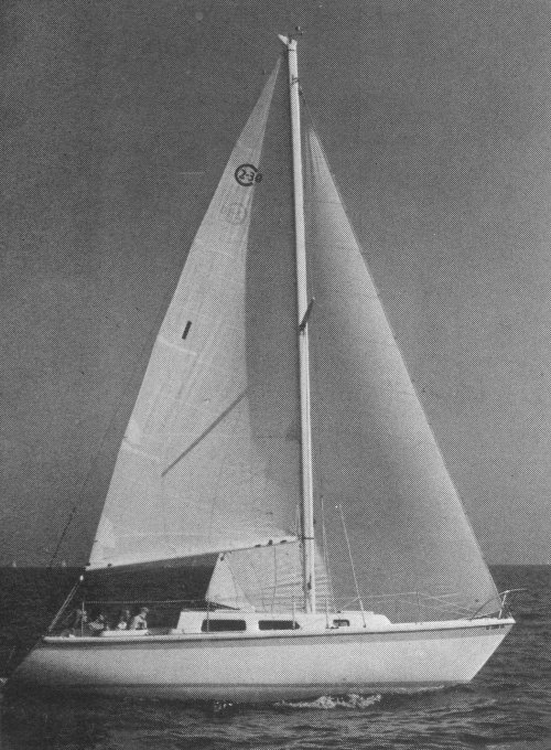 Cal 2 30 sailboat under sail