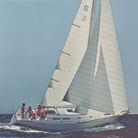 Cal 39 mk ii 1 147 sailboat under sail