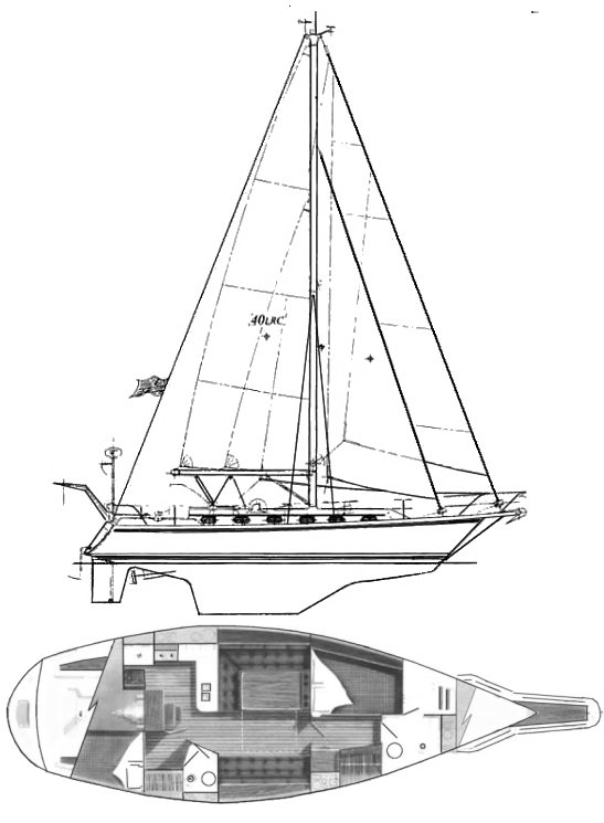 caliber 40 lrc sailboat