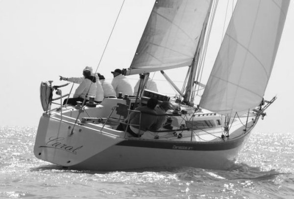 Canados 37 sailboat under sail
