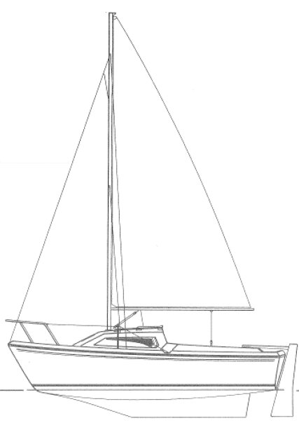 Cap 540 jeanneau sailboat under sail