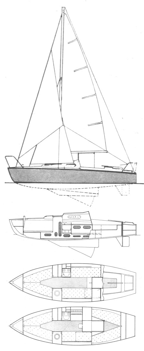 Cap vert sailboat under sail