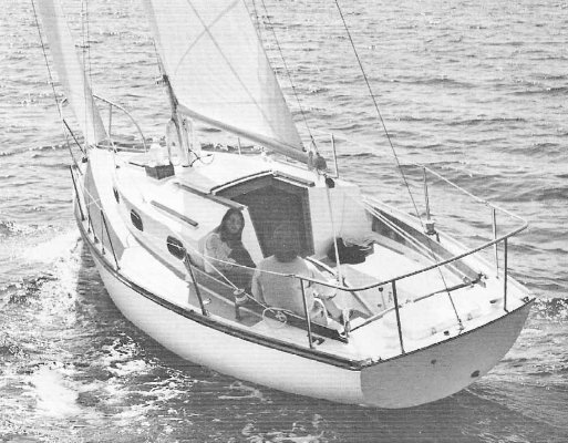 Cape dory 27 sailboat under sail