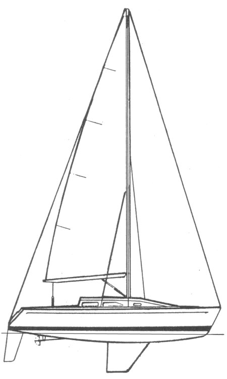 Capo 30 sailboat under sail