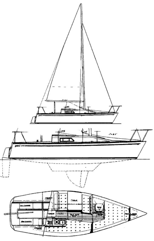Captiva 240 sailboat under sail