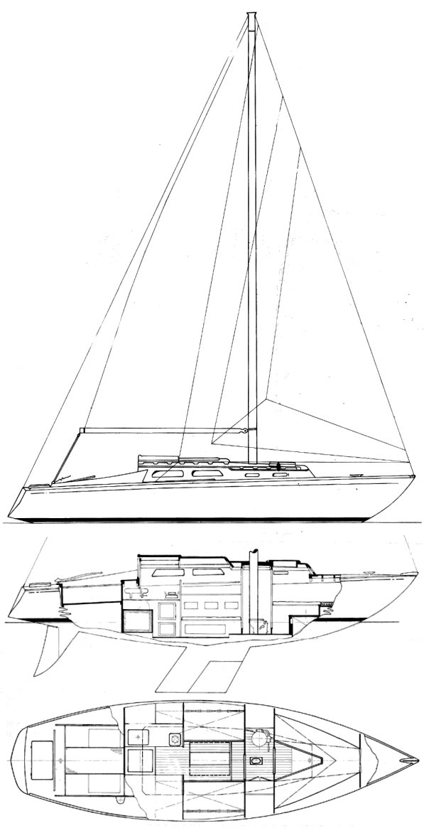 Carlson 30 sailboat under sail