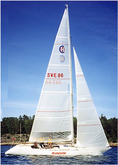 Carrera helmsman sailboat under sail