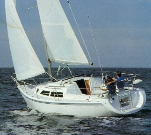 Catalina 270 sailboat under sail