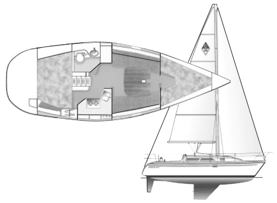 28' catalina sailboat