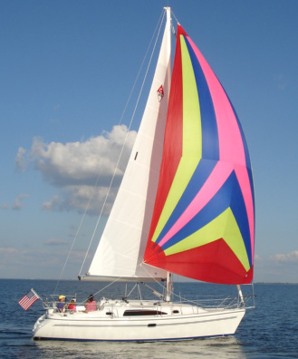 Catalina 309 sailboat under sail