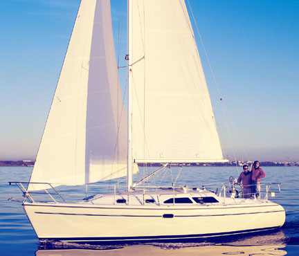 Catalina 310 sailboat under sail