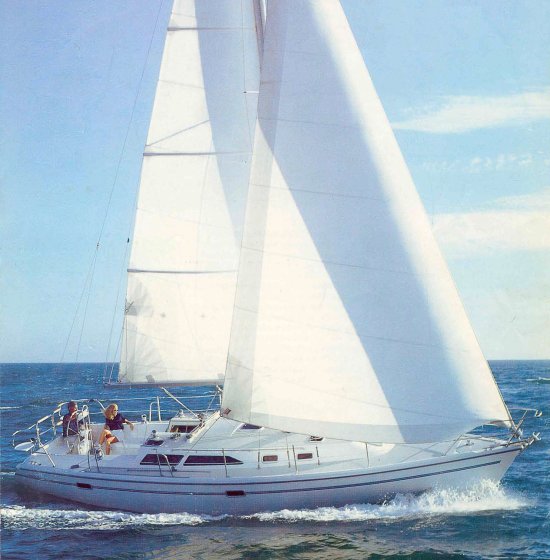 Catalina 36 mk ii sailboat under sail