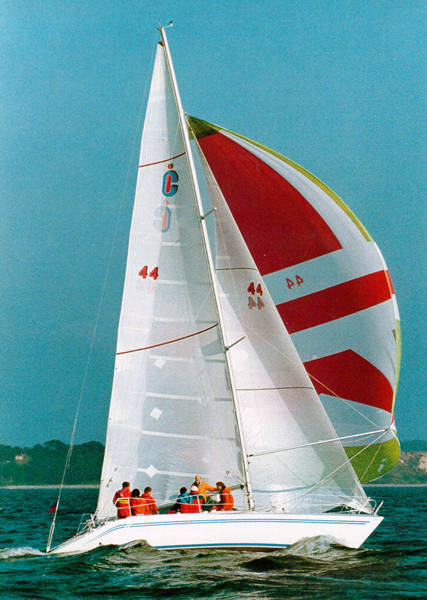 Cayenne 125 sailboat under sail