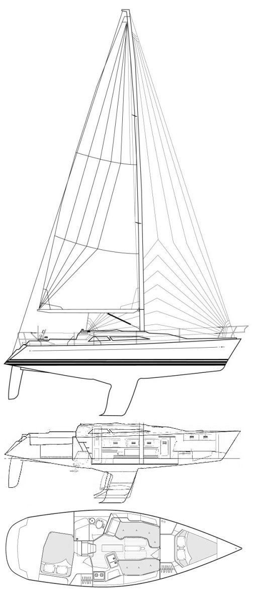 C&C 110 sailboat under sail