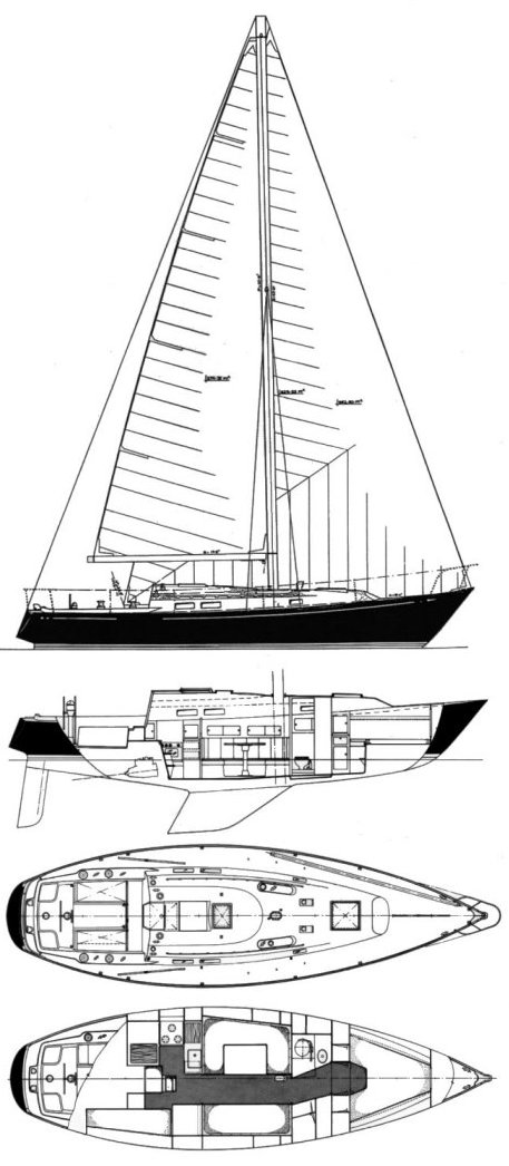 C&C 35 2 sailboat under sail