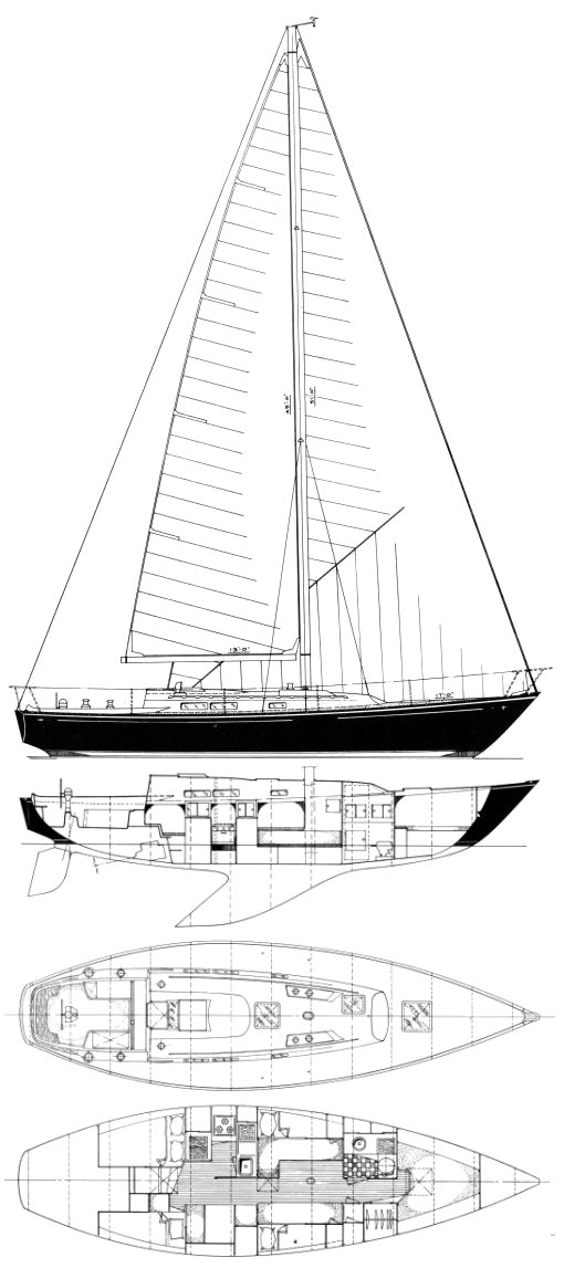 C&C 39 sailboat under sail