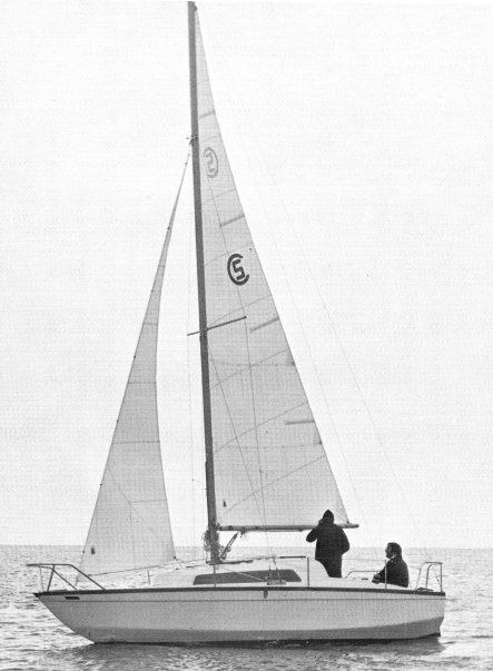 Challenger scout sailboat under sail