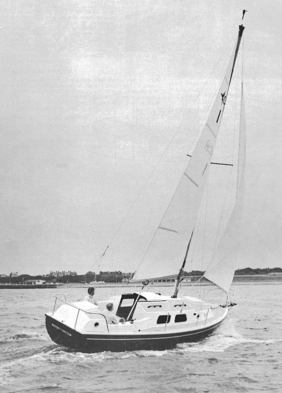 Chieftain 26 westerly sailboat under sail