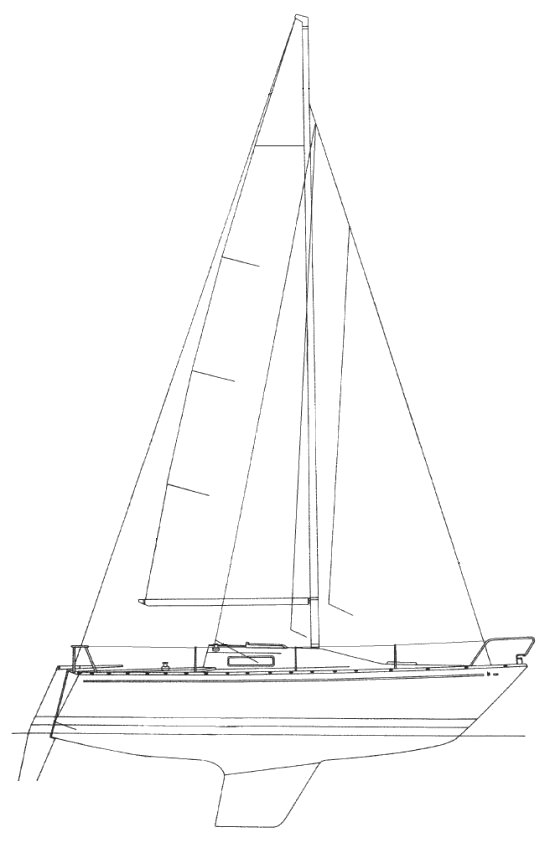 Cirrus 78 albin sailboat under sail