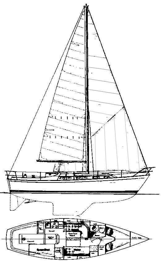 Cl 36 sailboat under sail