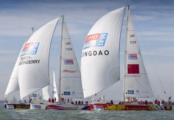 Clipper 70 sailboat under sail