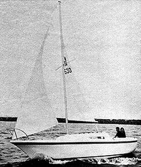 Clipper marine 26 sailboat under sail